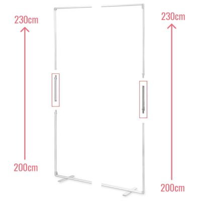 MEGA SEG-Rahmensystem Verlängerung um 530cm
